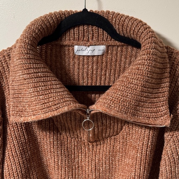 Petal & Pup Cropped Cowl Neck Sweater - Picture 3 of 10